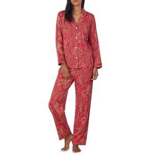 Two-piece Lauren Ralph Lauren red paisley print pajama set size small